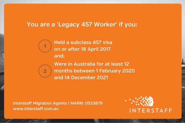 permanent visa legacy 457 worker defined - interstaff
