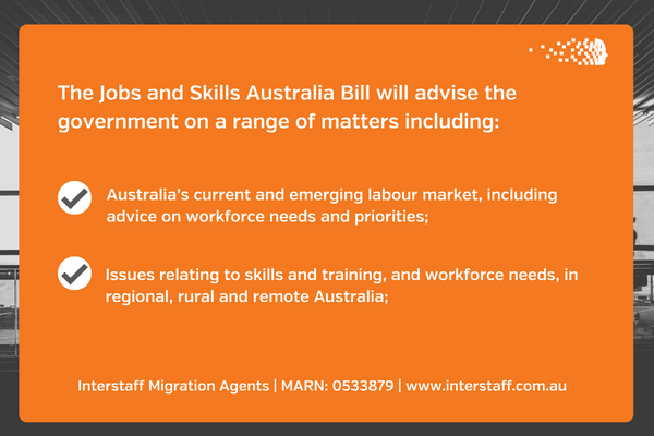 Jobs and Skills Australia Bill inclusions - Interstaff Migration
