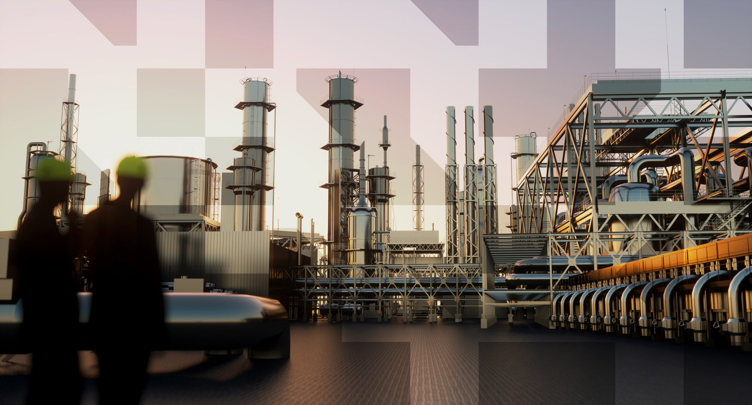 Oil and gas refinery facility representing sponsored work visa opportunities in the energy sector